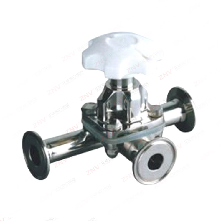 卫生级三通隔膜阀